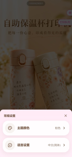 图 16:常规设置(主题颜色、语言设置)
